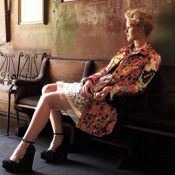 Anthropologie Elevenses Leopardlily Printed coat jacket 4 - Picture 3 of 9